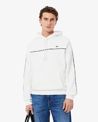 Sudadera para hombre con corte cl&aacute;sico y rayas con logo