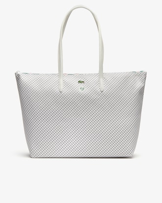 Bolso Tote de la colecci&oacute;n Roland Garros con estampado de Panama Hat y cierre exterior para mujer