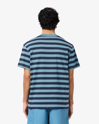 Playera de punto con estampado de rayas