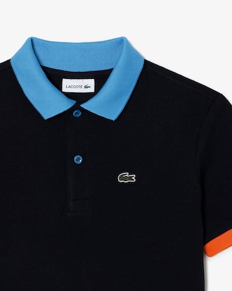 Boys' Lacoste Contrast Collar Cotton Piqu&eacute; Polo Shirt