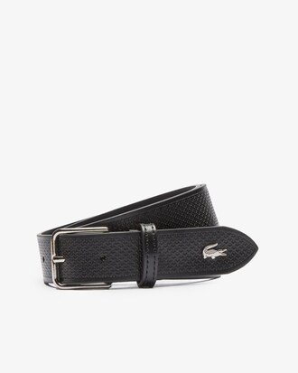 Women's Metal Crocodile Stitched Leather Belt