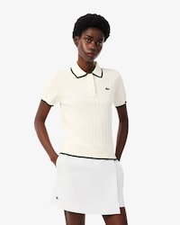 Women's Short Sleeve Polo Collar Golf Sweater