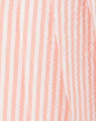 Short Seersucker Wrap Skirt