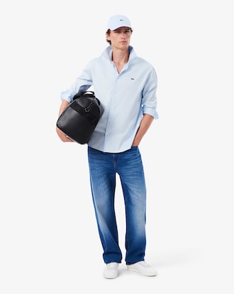 Casquette unisexe unie Lacoste en twill de coton biologique