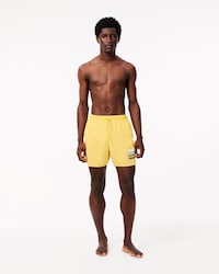 Men's Washed Effect Swim Trunks