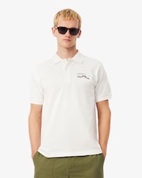 Men's Classic Fit Embroidered Motif Piqué Polo
