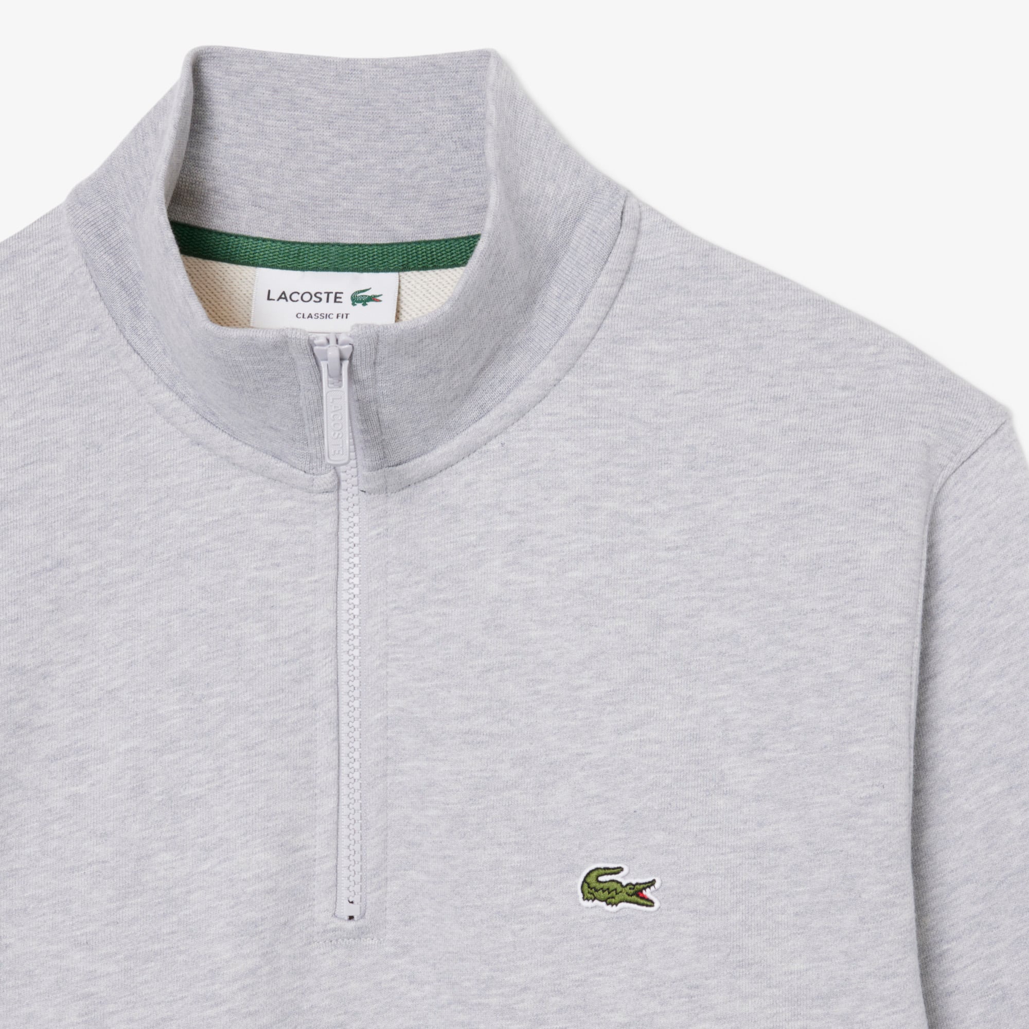 LACOSTE グレー ジップアップトレーナー Men's Zip-Up Fleece Sweatshirt - Sweaters & Sweatshirts - New In