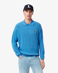 Men's Relaxed Fit Wool Polo Sweater