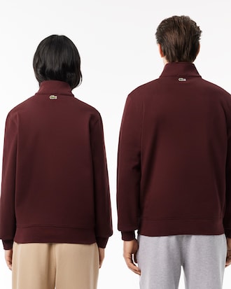 Unisex High-Neck Zip-Up Sweatshirt