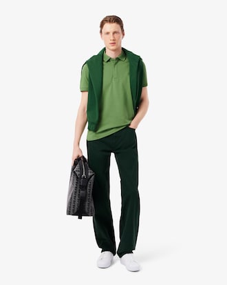 Men's Regular Fit Paris Stretch Piqu&eacute; Polo