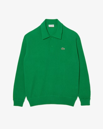 Pull homme Lacoste relaxed fit col polo en laine