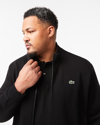 Men’s Big Fit Cotton Fleece Zip-Up Sweatshirt