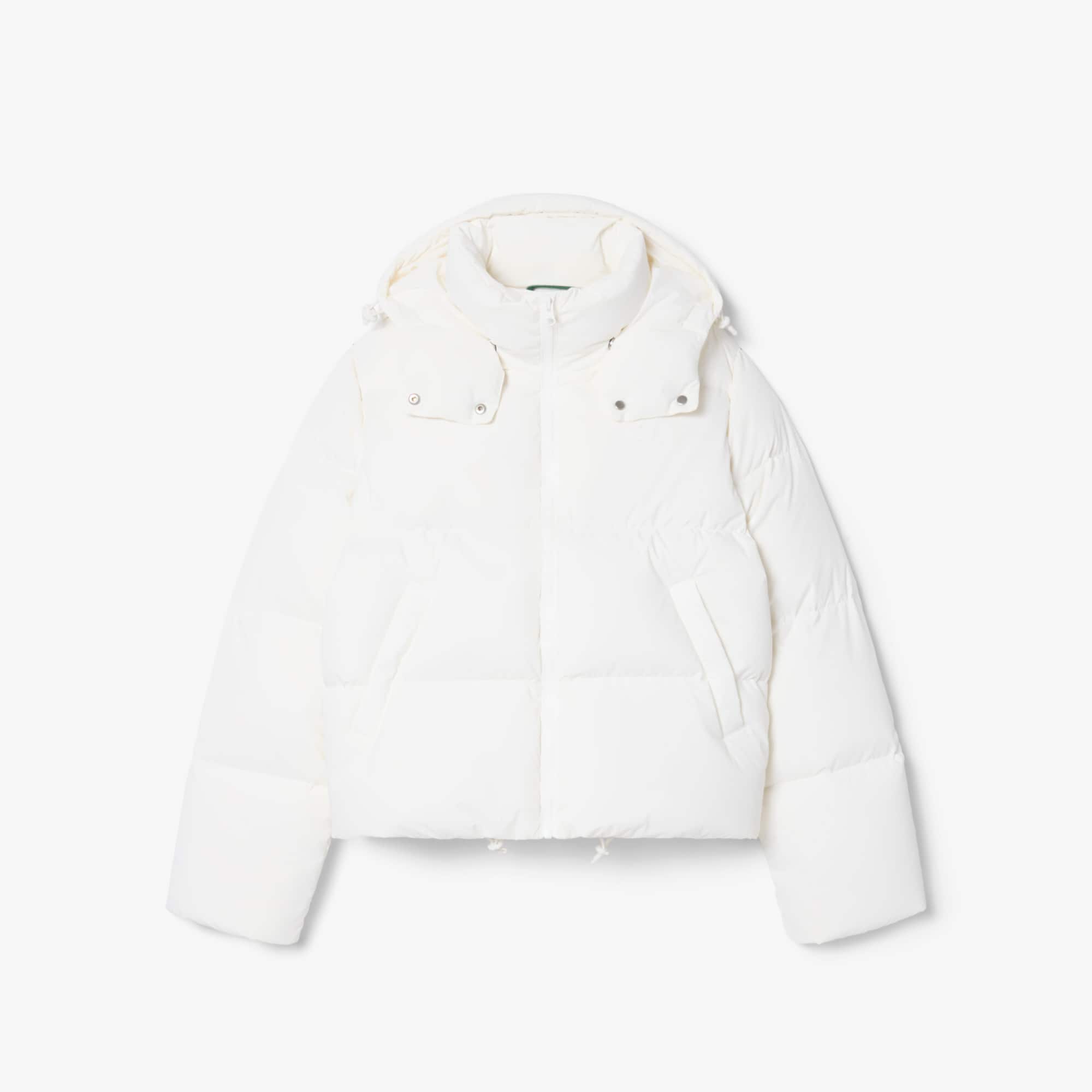Lacoste Water-repellent Hooded Down Jacket - Xs (34) In White