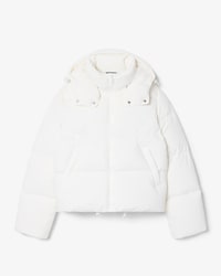 Water-Repellent Hooded Down Jacket