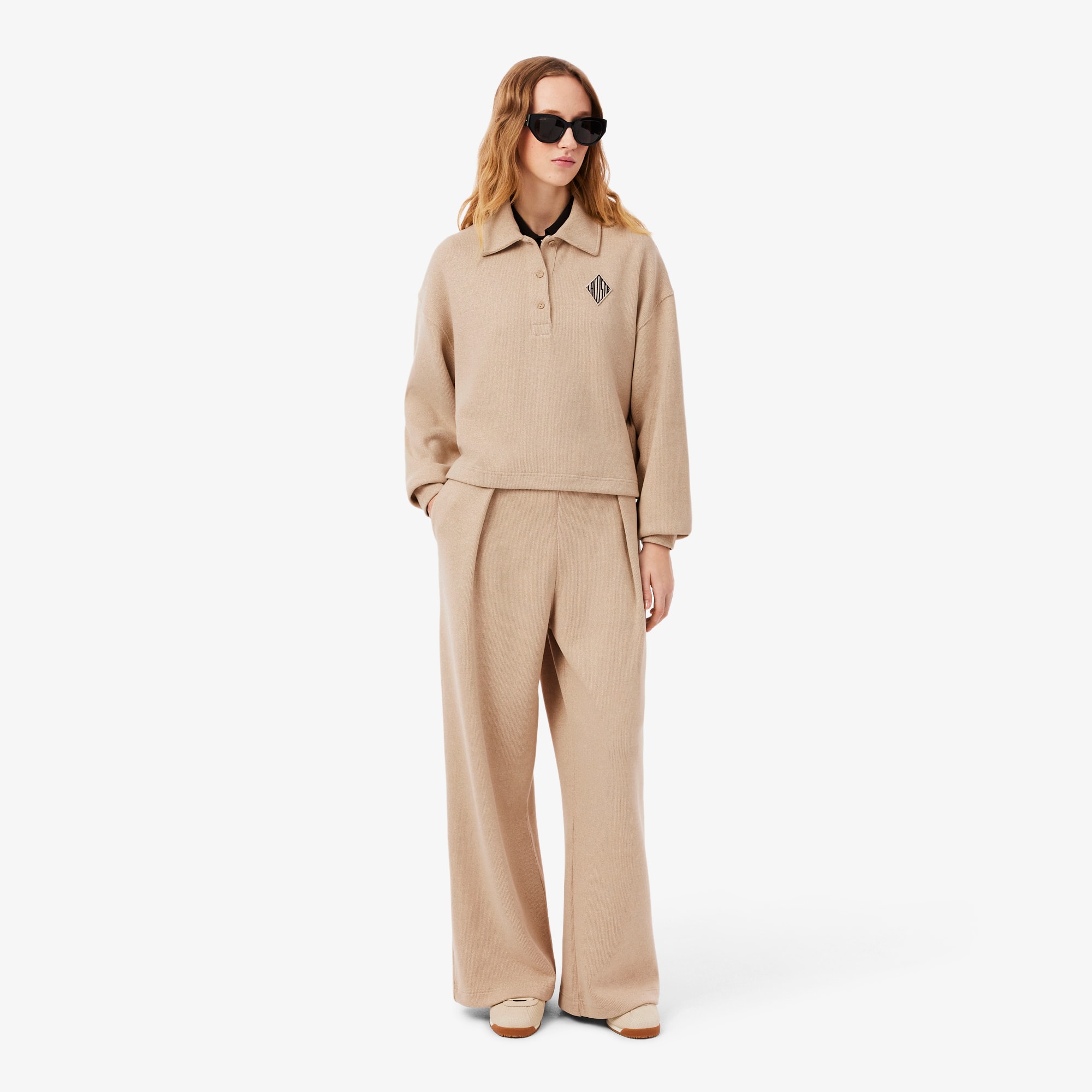 Lacoste Wide Fit Sweatpants - 36 In Brown