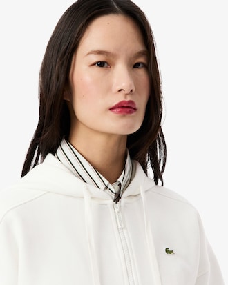 Women's Zip-Up Piqué Hoodie