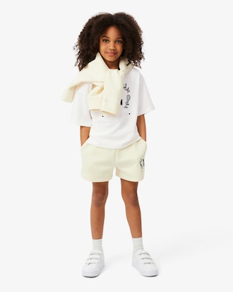 Contrast Badge Cotton T-Shirt