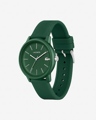 Men's Lacoste.12.12 Move 3 Hands Watch Khaki Silicone