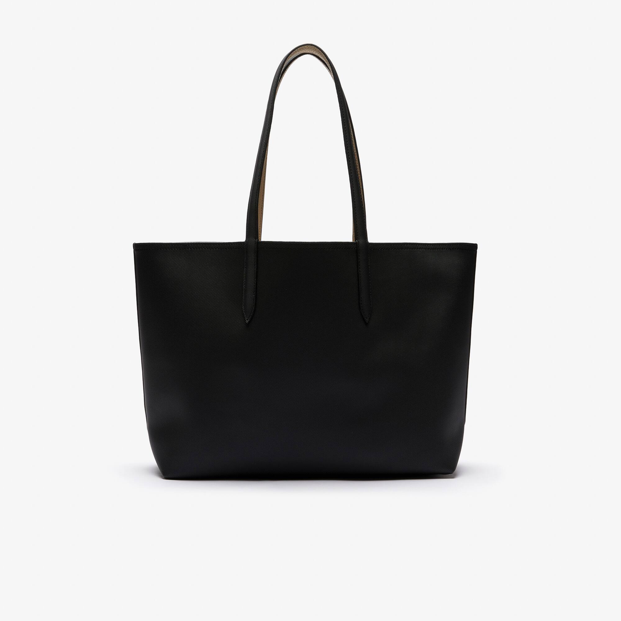 lacoste leather tote