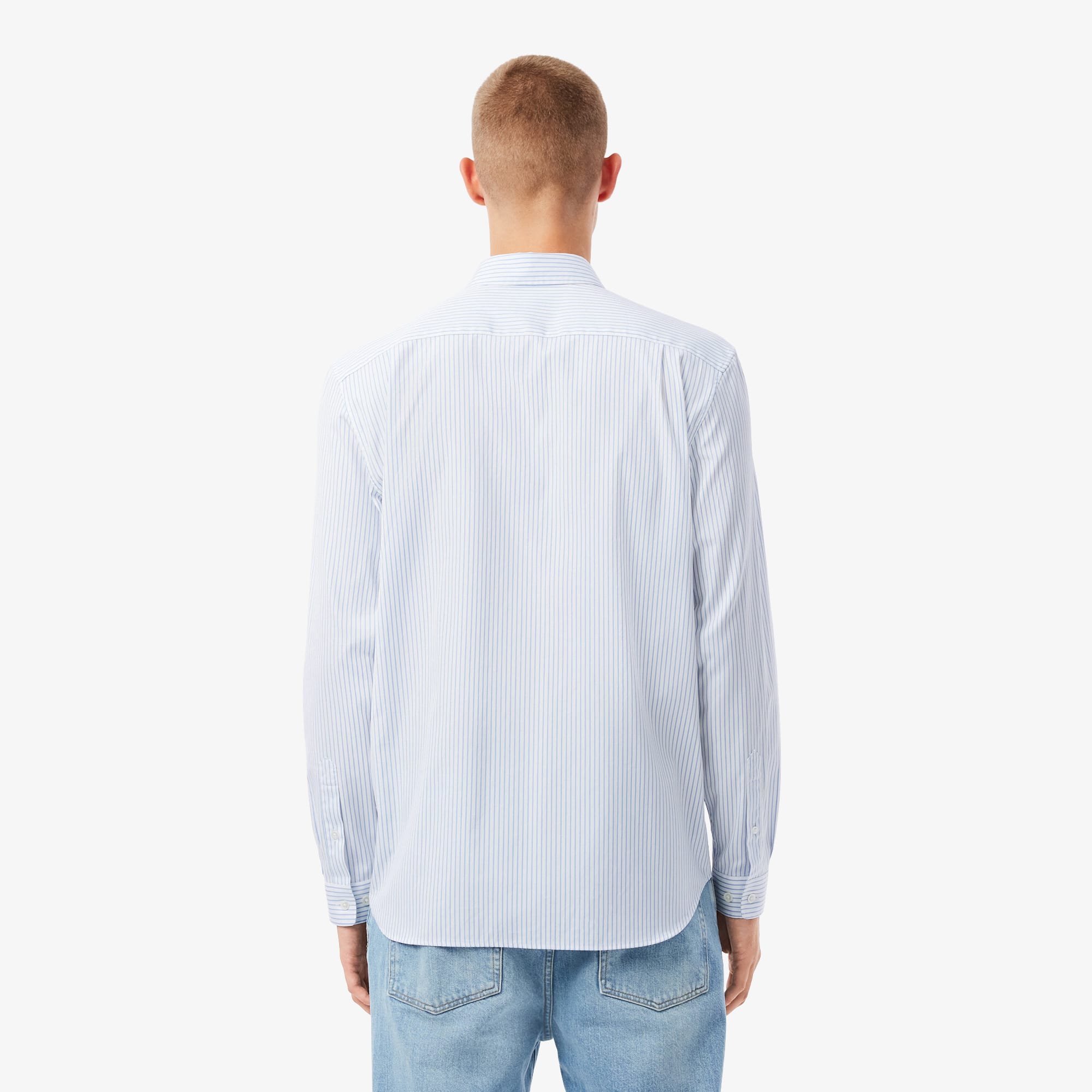 Men's Regular Fit Striped Pinpoint Shirt - Button Down Shirts