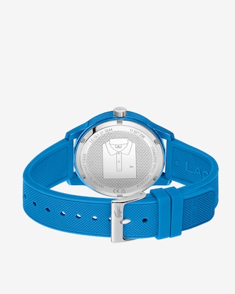 Lacoste L.12.12 3 Hands Blue Silicone Watch