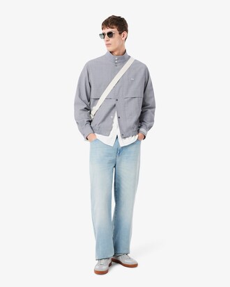 Wool Blend Harrington Jacket