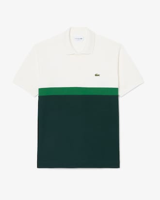 Classic Fit Color-Block Petit Piqu&eacute; Polo Shirt