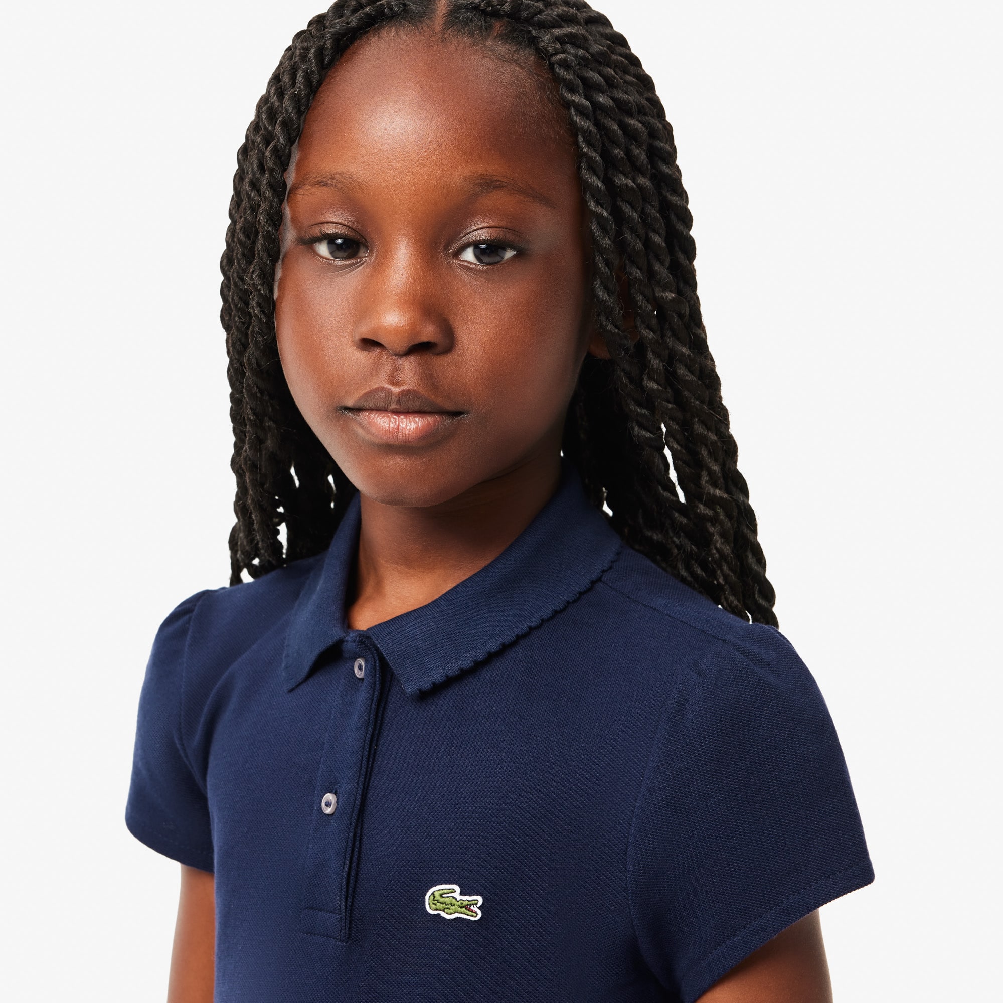 Kids' Scalloped Collar Mini Piqué Polo - Teens Polos - New In 2026