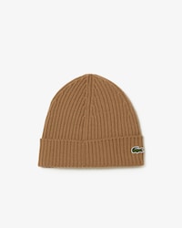Unisex Rib Knit Brushed Wool Beanie