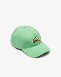 Gorra unisex de sarga de algod&oacute;n con insignia de cocodrilo