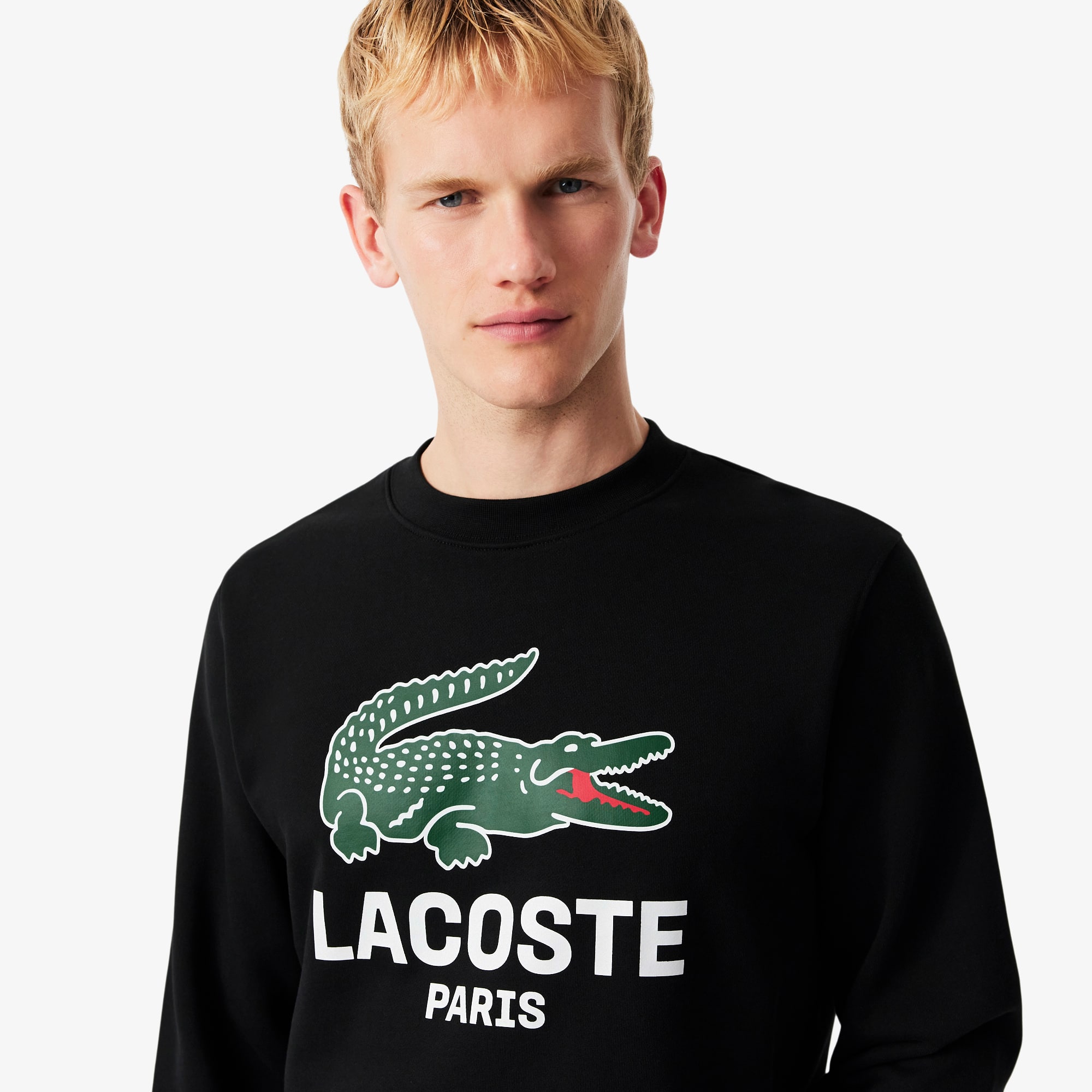 Men's Classic Fit Printed Crew Neck Sweatshirt - Sweaters