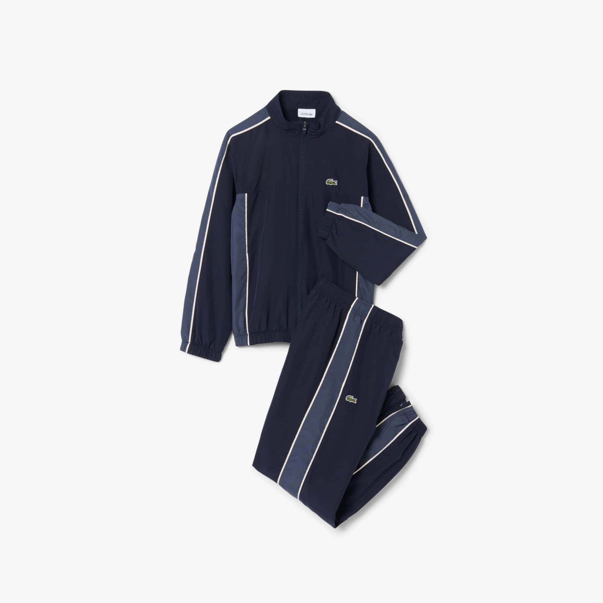 Lacoste Sport Colour-block Tracksuit - 14 Years In Blue
