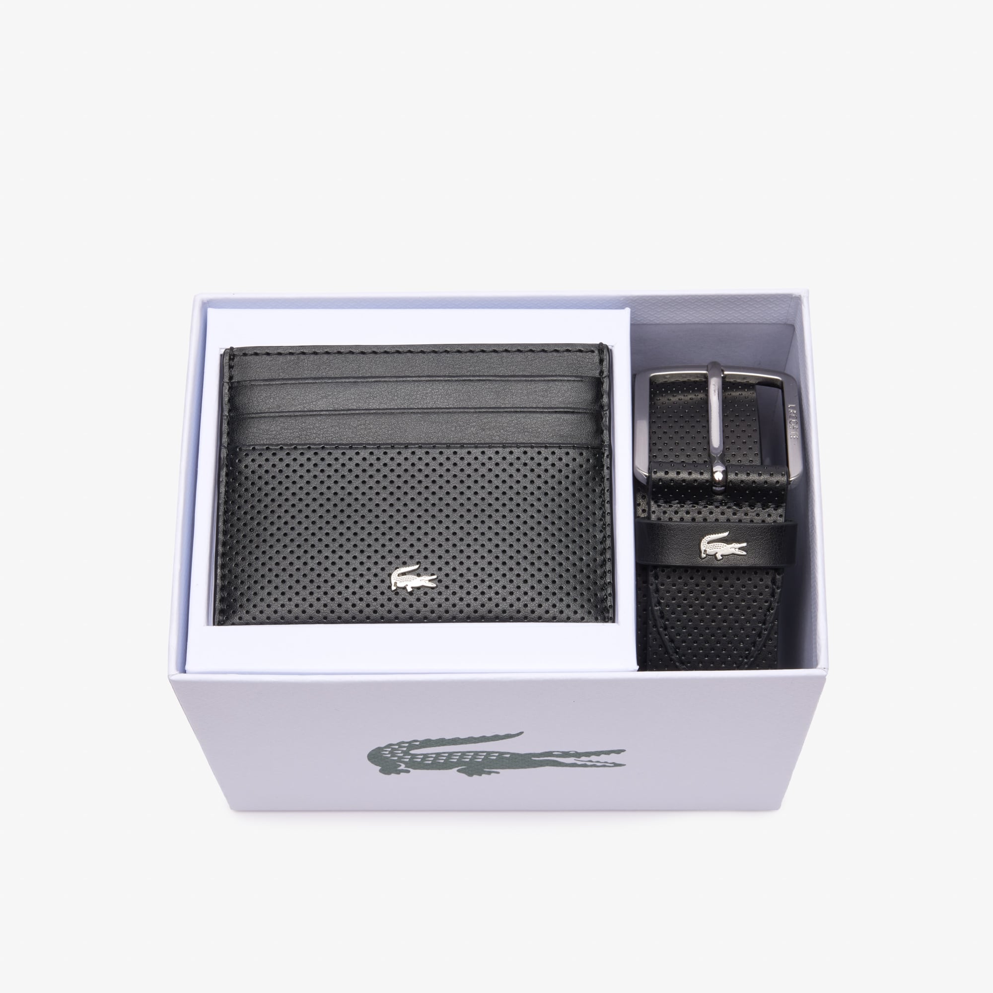 Leather Belt & Card Holder Gift Set
