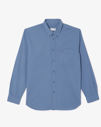 Men's Relaxed Fit Washed Effect Poplin Shirt