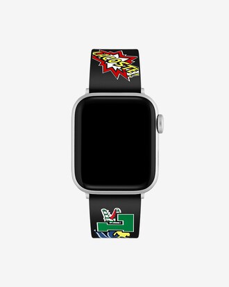 Lacoste Silicone Comic Print Apple Watch Strap