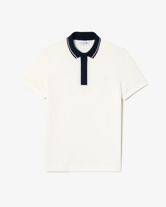 Men's Regular Fit Contrast Neck Smart Paris Polo