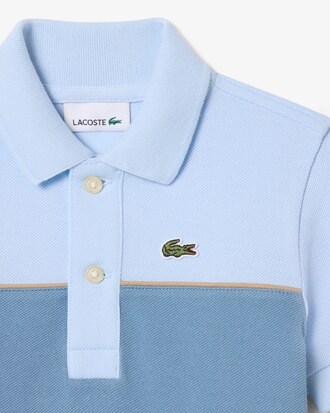 Polo de Petit Piqu&eacute; con Franja en Contraste
