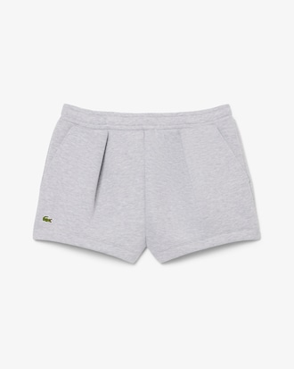 Pleated Cotton Shorts