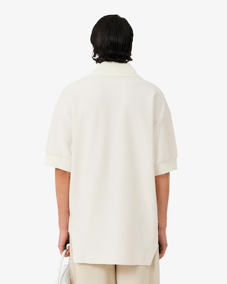 Runway Loose Fit Boucl&eacute; Knit Polo Shirt