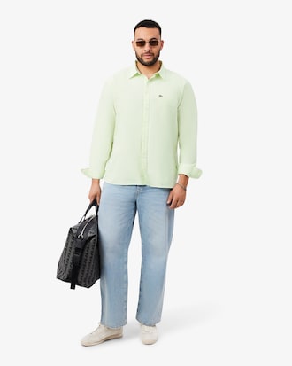 Men's Regular Fit Striped Oxford Shirt