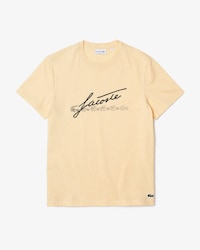 Playera para hombre En Algod&oacute;n De Cuello Redondo Con Estampado De Cocodrilo Y Firma