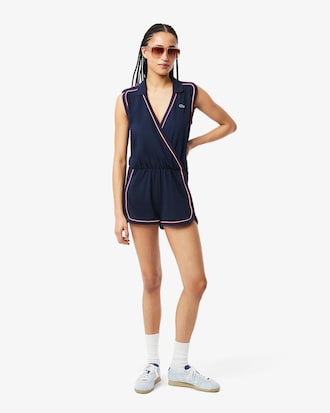 Women's Sleeveless Polo Romper