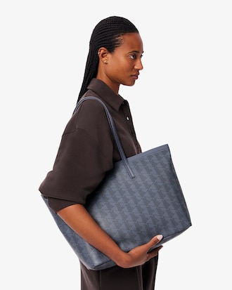 Zely Grained Tote & Pouch