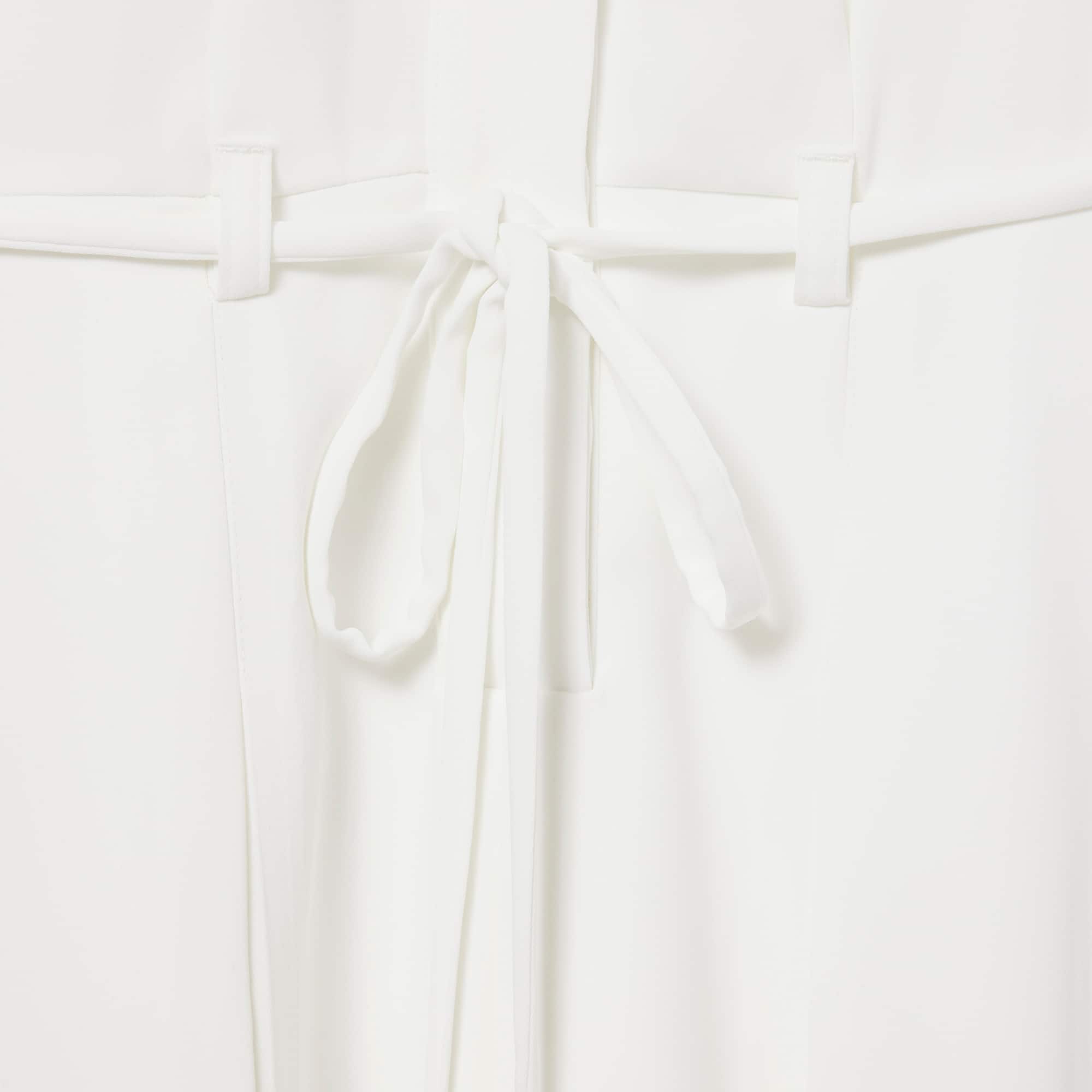 Runway Pleated Embroidery Detail Polo Dress