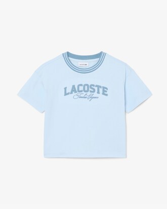 Playera de Algod&oacute;n con Detalles de La Marca Lacoste