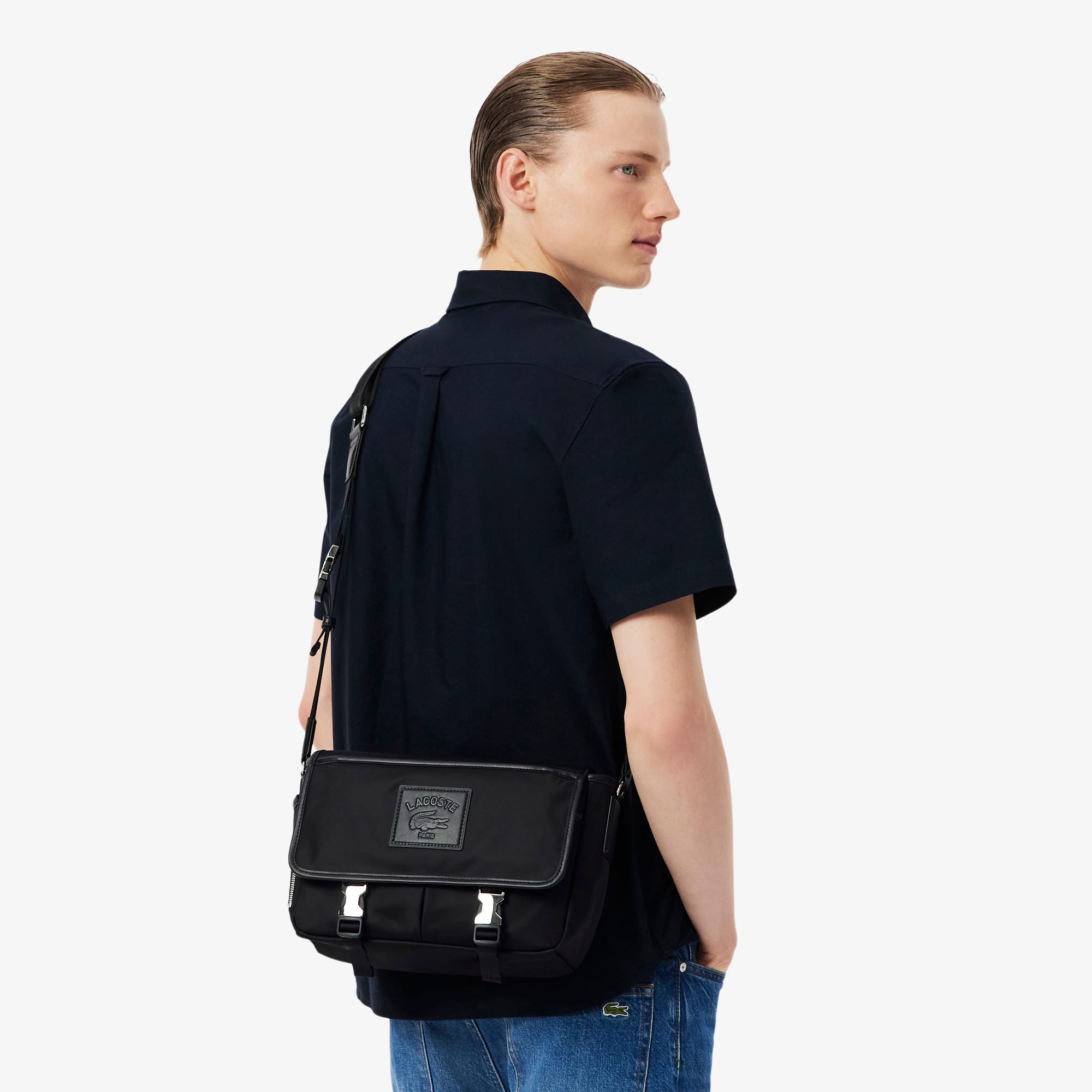 Men's Lacoste Classic Flap Close Satchel - Bags - New In 2026