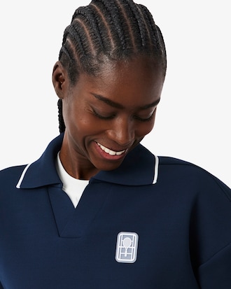 Tennis Heritage Polo Collar Sweatshirt