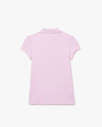 Polo Mini de Petit Piqué con Cuello Ondulado para Niños