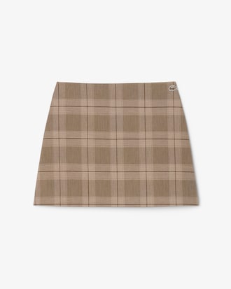 Women's Water-Repellent Plaid Skirt