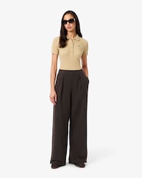 Pantalones Deportivos De Polar De Corte Ancho